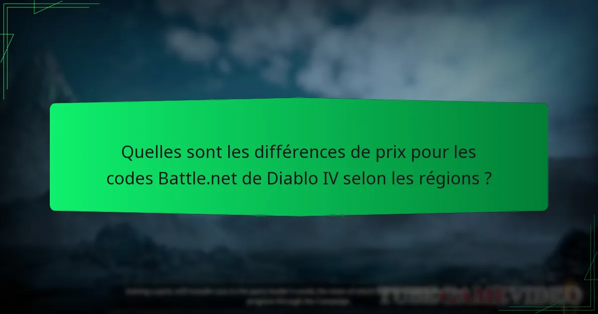 Quelles régions ont des offres exclusives pour les codes Battle.net de Diablo IV ?
